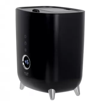 Adler | AD 7972 | Drėkintuvas | 23 W | Vandens talpa 4 L | Tinka patalpoms iki 35 m² | Ultragarsinis | Drėkinimo galia 150-300 ml/val | Juoda