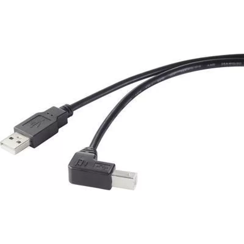Renkforce RF-4613068 USB laidas 0,5 m USB 2.0 USB A USB B juodas (RF-4613068)