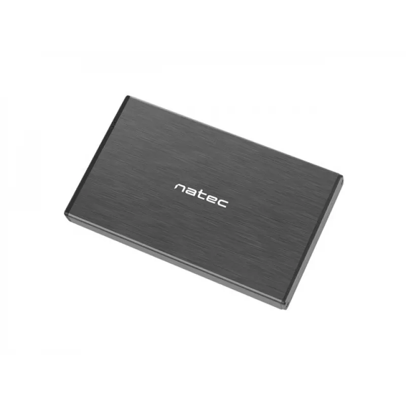 NATEC RHINO GO korpusas USB 3.0 2,5 inch SATA HDD/SSD, juodas aliuminis