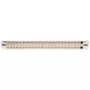Tripp N254-048-SH-6A 48 prievadų 1 HE stelažinis montavimas ekranuotas Cat6a STP Feed-Through skirstomasis skydas - RJ45 Ethernet - TAA - 10 Gigabit Ethernet - RJ-45 - Cat6a - sidabrinis - baltas - stelažinis
