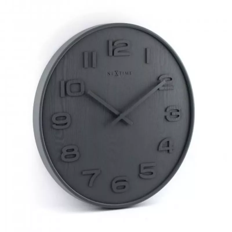 NeXtime 3096GS - Sieninis - kvarcinis laikrodis - Apskritimas - Pilka - Medis - suaugusiems