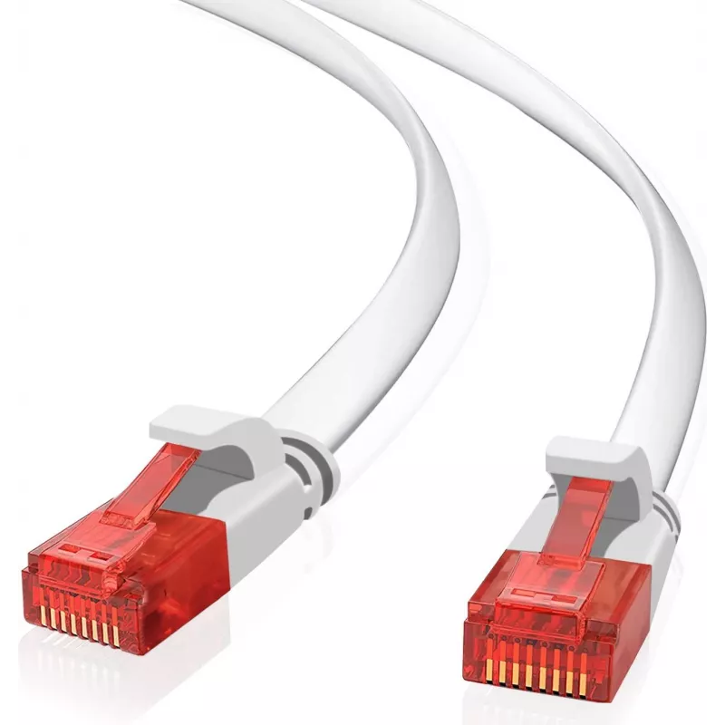 Tinklo kabelis Helos 263023 raudonas baltas 10 m Cat6 U/UTP