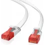 Tinklo kabelis Helos 263023 raudonas baltas 10 m Cat6 U/UTP