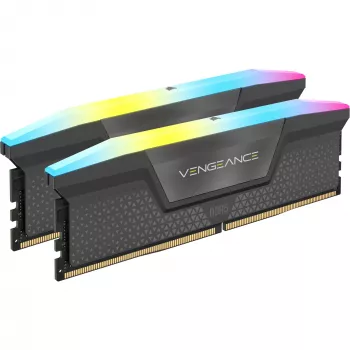 DIMM 64 GB DDR5-6000 (4x 16 GB) Quad-Kit, atmintinė juoda, CMH64GX5M4B6000C36, Vengeance RGB, INTEL XMP