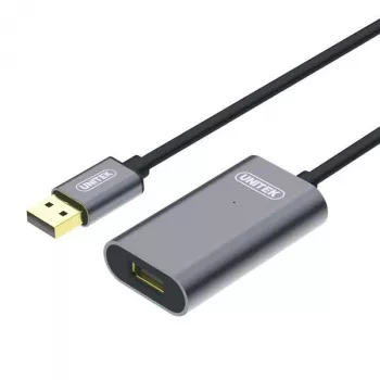 USB kabelis UNITEK Y-271 5m USB 2.0 pilkas
