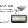 DeLOCK Easy – USB laidas – USB (M) kairėn/dešinėn kampuotas, apverčiamas į USB B tipo (M) – USB 2.0 – 50 cm – juodas (85167)
