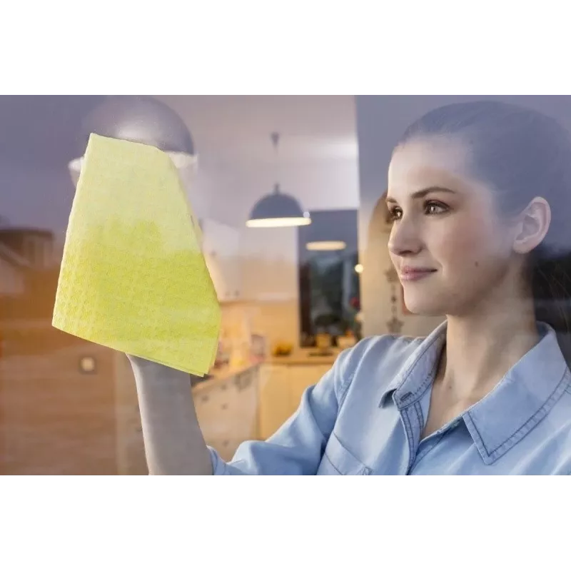 Vileda Actifibre Cloth for Cleaning Glass Geltona