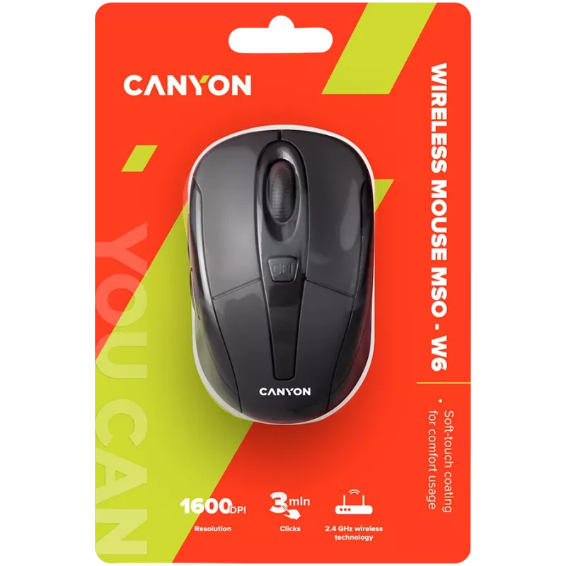 Pelė Canyon CNR-MSOW06B RF Wireless