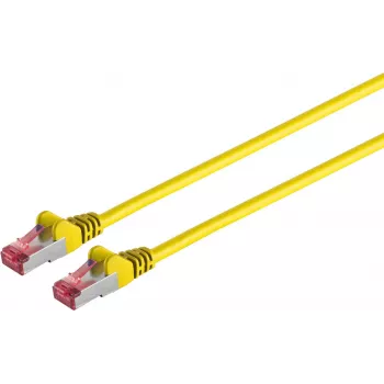 Tinklo kabelis „ShiverPeaks S/CONN Cat6A S/FTP PIMF“ be halogenų, geltonas, 0,5 m