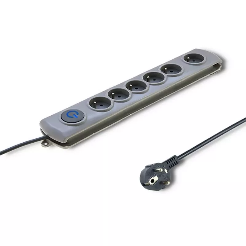 Įtampos slopintuvas QOLTEC 50199 — 6 lizdai, 5 m laidas