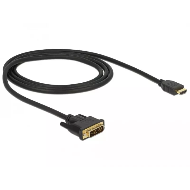 Vaizdo kabelio adapteris DeLOCK 85582 1 m HDMI Type A DVI-D juodas