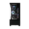 PC korpusas CHRONIX V2 Mid Tower ARGB ventiliatorius x3 juodas