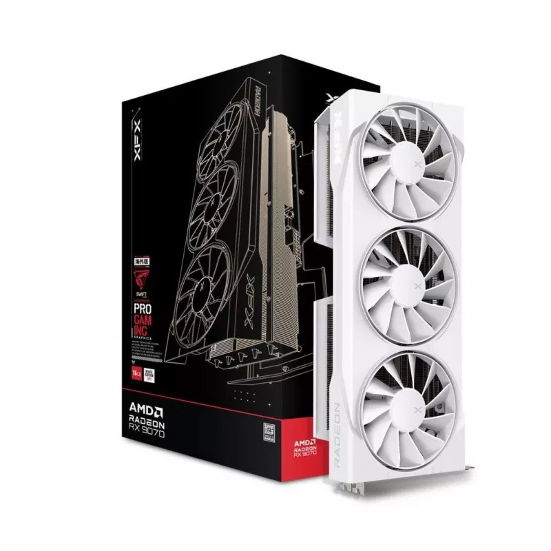 XFX Swift Radeon RX 9070 White 16GB vaizdo plokštė