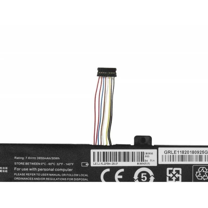 Baterija Green Cell LE118, skirta Lenovo Ideapad 310-15 (7,6 V, 3500 mAh, 4 celės, LiPo, juoda)