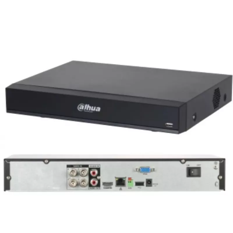 DAHUA DVR 4CH HDCVI XVR7104H-4K-I3 4K raiškos pentabrid registratorius, 4 kanalų