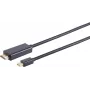 Vaizdo kabelio adapteris S/CONN 10-53045 3m Mini DisplayPort HDMI juodas