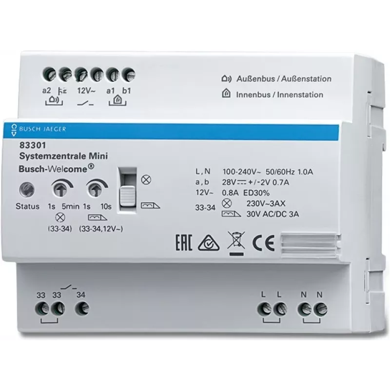 Busch-Jaeger 83301 centrinis išmaniojo namo valdymo įrenginys Wired (2CKA008300A0462)
