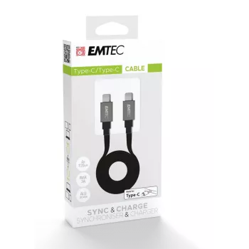 USB laidas Emtec T700C2 1,2 m USB C juodas