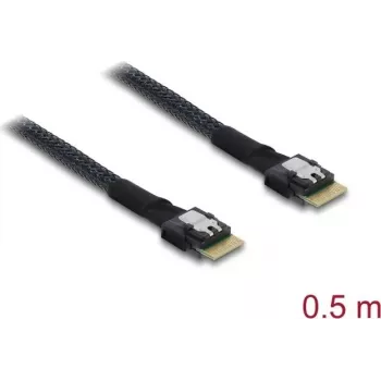 DELOCK PCIe 4.0 plonas SAS SFF-8654 4i laidas 0,5 m