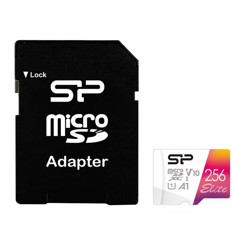 Flash Memory Silicon Power 256GB MicroSDXC UHS-I Elite