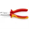 Knipex 13 46 165 kabelių nuėmiklis raudonas, geltonas