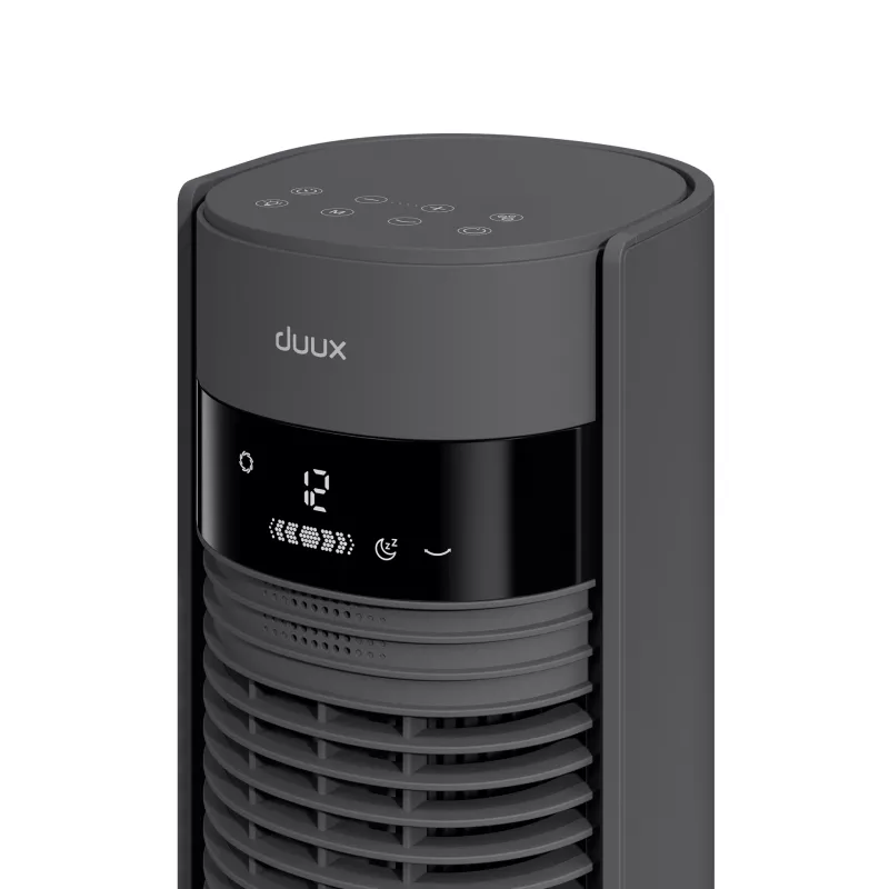 Duux ventiliatorius | Elevate | Bokštinis ventiliatorius | Pilka | Skersmuo 29 cm | Greičių skaičius 12 | Sukiojimas | 4-40 W