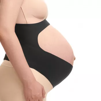 Momcozy nėščiųjų pilvo juosta, juoda, XL