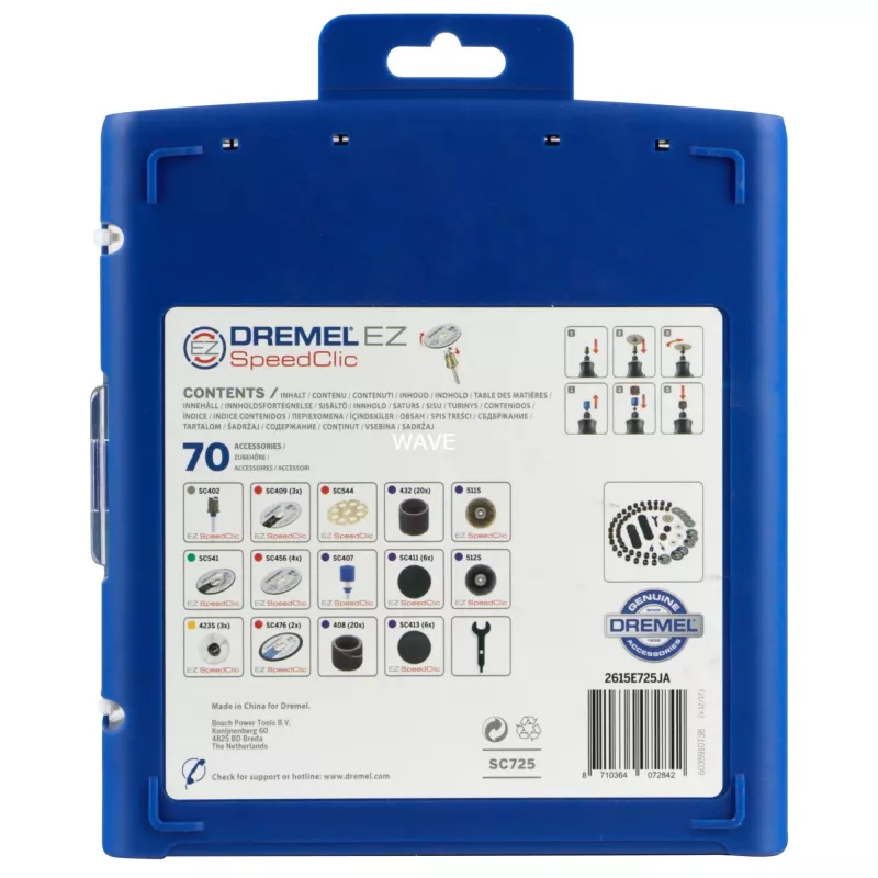 Priedų rinkinys Dremel EZ SpeedClic universalus priedų rinkinys