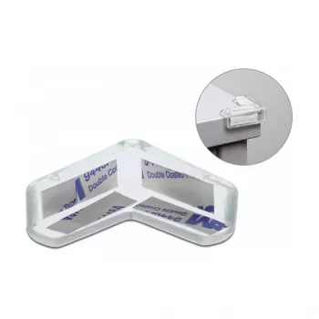 Kraštų apsauga lipni DeLOCK 40 x 40 x 13 mm permatoma