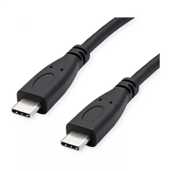 ROLINE RM USB 3.2 Gen 2 laidas, C-C, ST/ST, 4K UHD-1, 10 Gbit/s, Emark, 100 W, juodas, 0,5 m