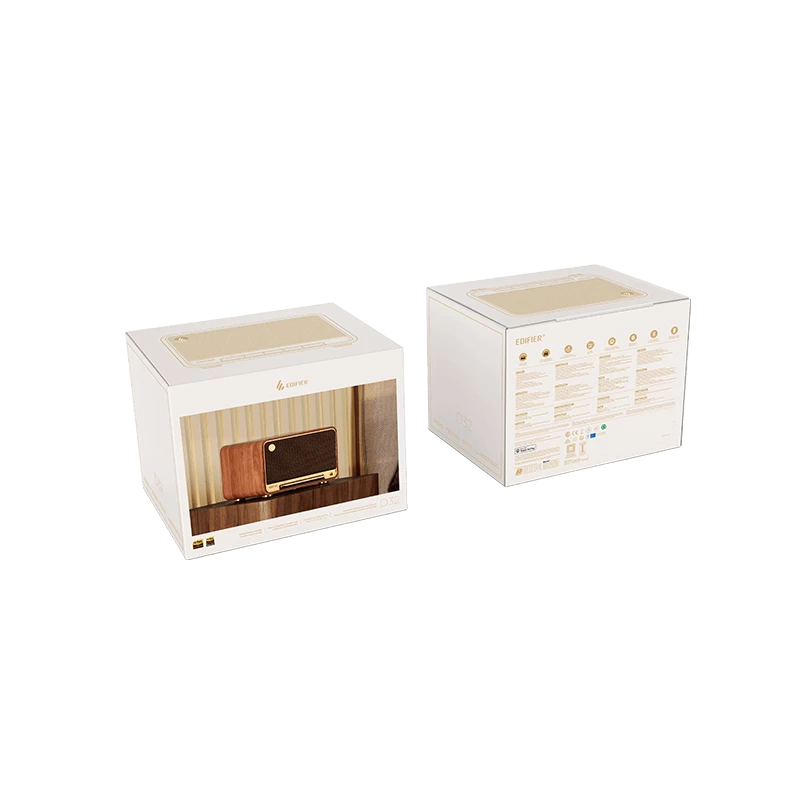 Edifier D32 kelių kambarių WiFi garsiakalbis Bluetooth Wood mažmeninė prekyba - Garsiakalbis (D32 WD)