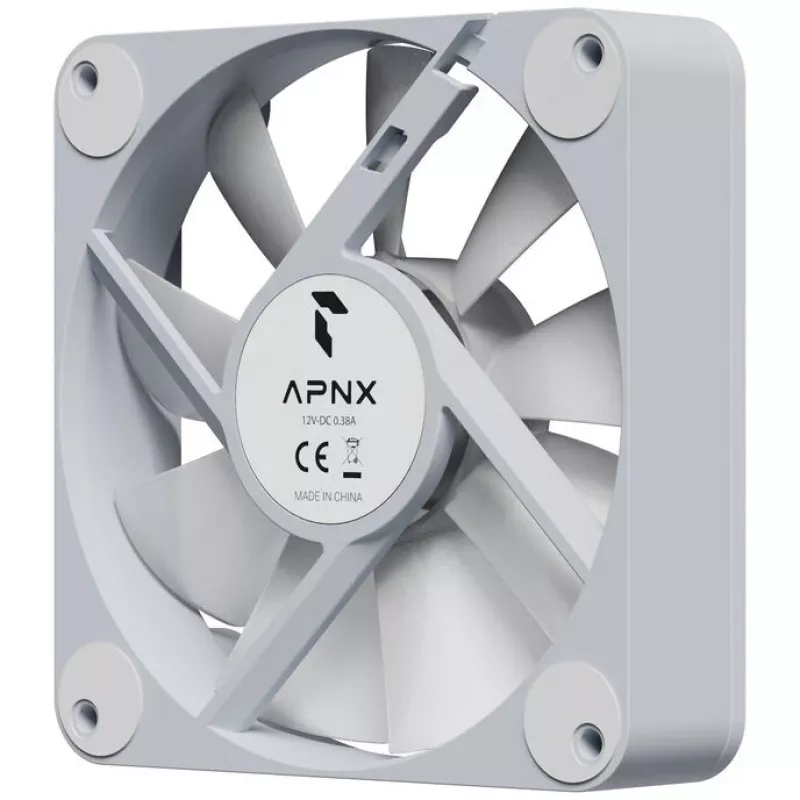 Aušinimo ventiliatorius APNX FP1-120-R PWM ARGB White 120mm, PWM valdymas, ARGB apšvietimas