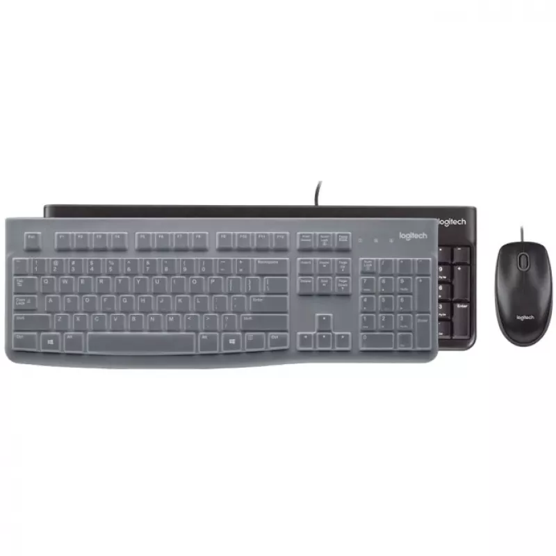 Klaviatūros apsaugos dėklas Logitech 956-000014 Silicone Translucent MK120