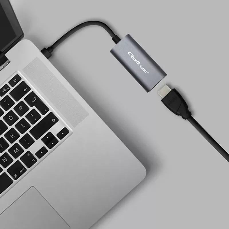 Adapter USB-C į HDMI 4K 60Hz 32AWG QOLTEC