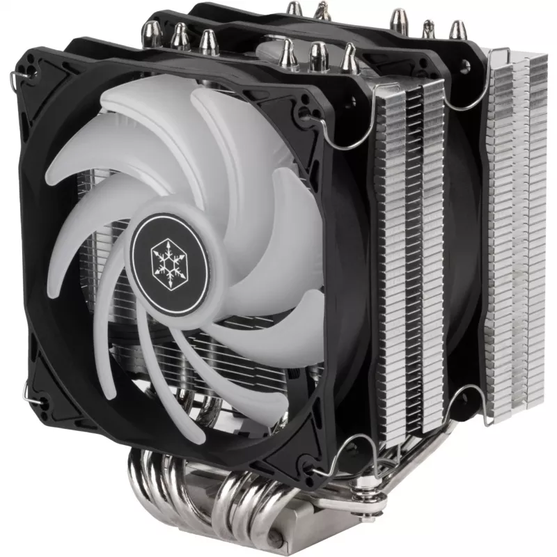 SilverStone Hydrogon D120 ARGB – procesoriaus oro aušintuvas – (skirtas: LGA1156, LGA1155, LGA2011, LGA1150, LGA1151, AM4, LGA2066, LGA1200, LGA1152, LGA1700)