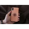 man and wood išmaniojo telefono dėklas iPhone X/XS, juodas, apsauginis dangtelis su kompaso detale