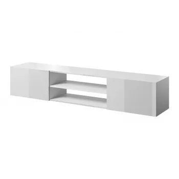 TV spintelė cama meble SLIDE 200K, 200 x 40 x 37 cm, blizgi balta, medžio drožlių plokštės viršus