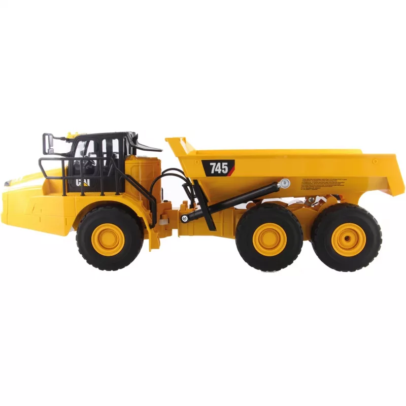 CAT 745 šarnyrinis sunkvežimis 1:24 RC pradedančiajam funkcinis modelis (37025004)