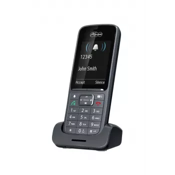 DECT telefonas Auerswald COMfortel M-720, belaidis ragelis, garsiakalbis, skambinančiojo ID, 2,4 colio ekranas, pilkas
