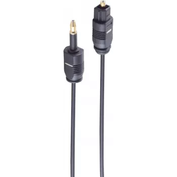 shiverpeaks ®-BASIC-S--Šviesolaidinis kabelis 2,2 mm, Toslink kištukas į 3,5 mm Opti kištuką, 2,0 m (BS69012-2.0)