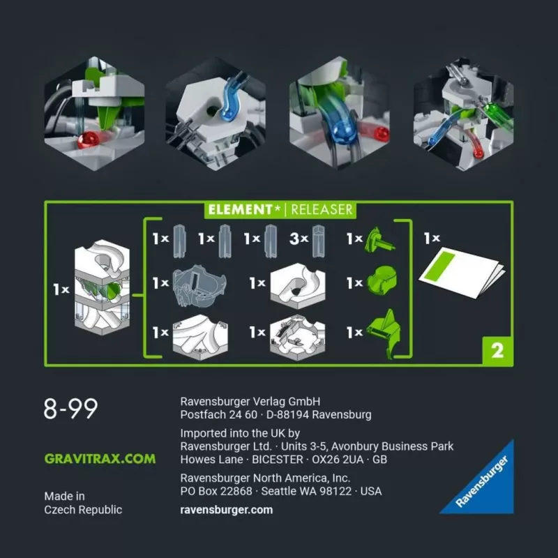 Ravensburger GraviTrax PRO elementas Releaser žaislinis rutuliukų bėgis (27486)