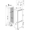 WHIRLPOOL įmontuojamas šaldytuvas WH SP70 T121, plotis 69 cm, aukštis 193,5 cm, energijos klasė E, No Frost
