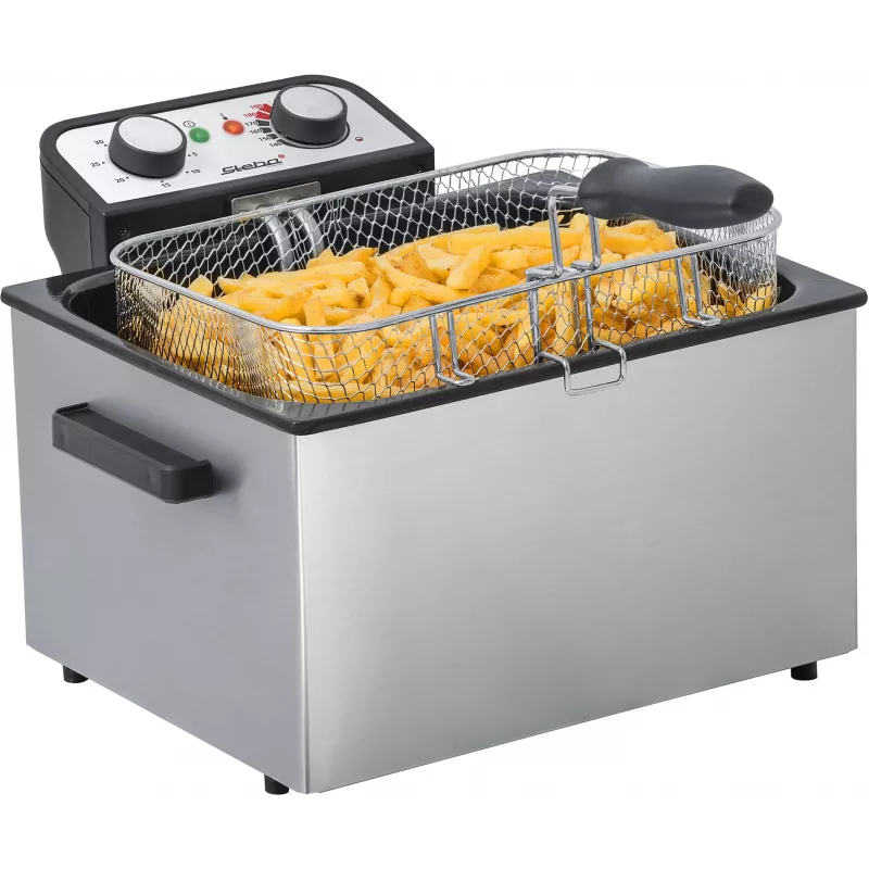 Grupinė keptuvė Steba DF 300 Double 5 L 3000 W juoda nerūdijantis plienas