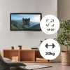 Maclean MC-416 TV monitoriaus sieninis laikiklis 13-32 30 kg pakreipiamas sukiojamas maks. VESA 100x100 juoda miltelinė danga LED OLED LCD universalus laikiklis