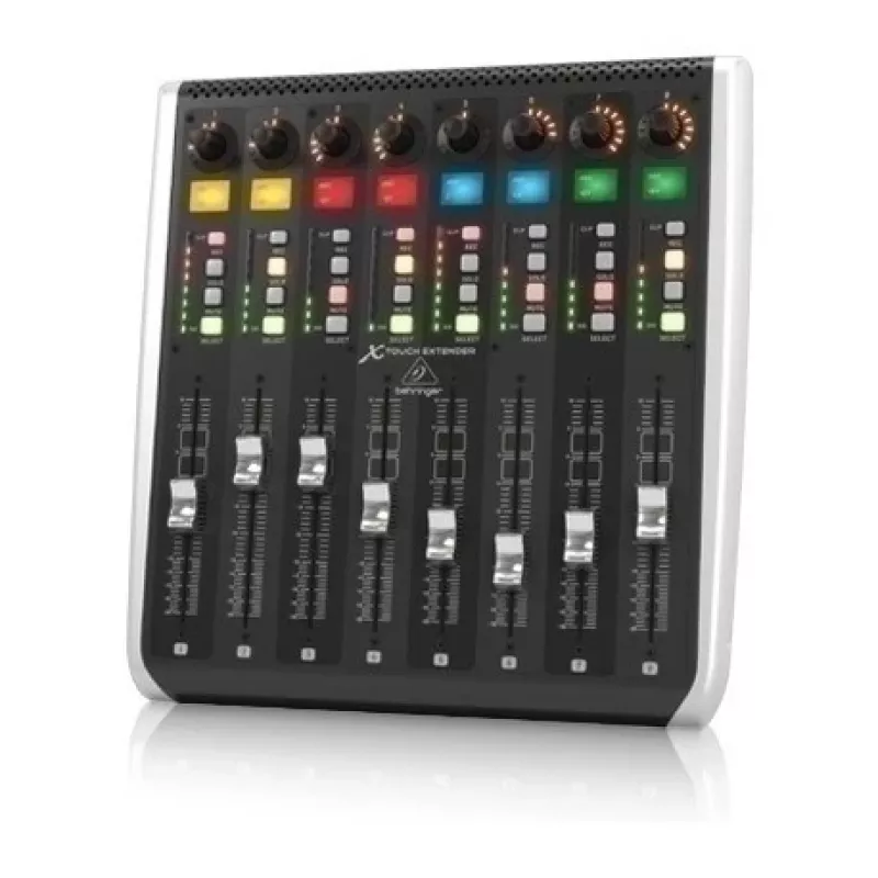 DAW valdiklis Behringer X-TOUCH EXTENDER 8-jų faderių USB — 8 motorizuoti faderiai, USB jungiamumas