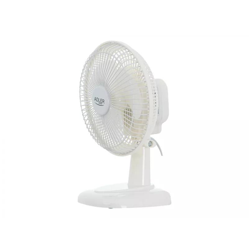 Adler | Ventiliatorius su spaustuku | AD 7317 | Stalinis ventiliatorius | Balta | Skersmuo 15 cm | Greičių skaičius 2 | 30 W