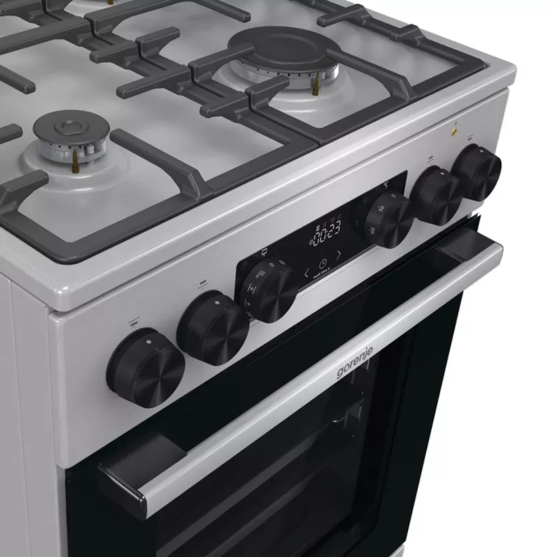 Gorenje GKS5C71XF Laisvai pastatoma viryklė su orkaite, sidabrinė
