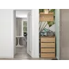 Batų spintelė top e shop MODO X2 ąžuolo Artisan, uždara 4 durelės, 4 lentynos, 600×880×360 mm, medžio drožlių plokštė