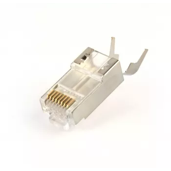 RJ45 jungtys GEMBIRD CAT7 8P8C auksuotos 15µ FTP/SFTP pakuotėje 50 vnt.