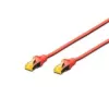 Tinklo kabelis Digitus CAT 6A S/FTP RJ-45 Cat6a 2m Raudonas